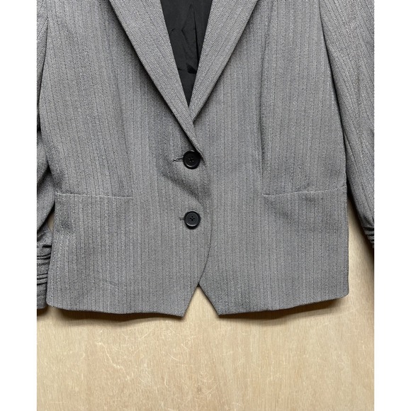 EXPRESS Women's Dress Blazer Women's  Sz 6 Button Suit Top‎ Gray RN#55285 - Picture 4 of 13